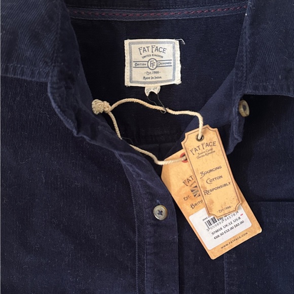 NWT FatFace Longline Corduroy Overshirt - Picture 4 of 5